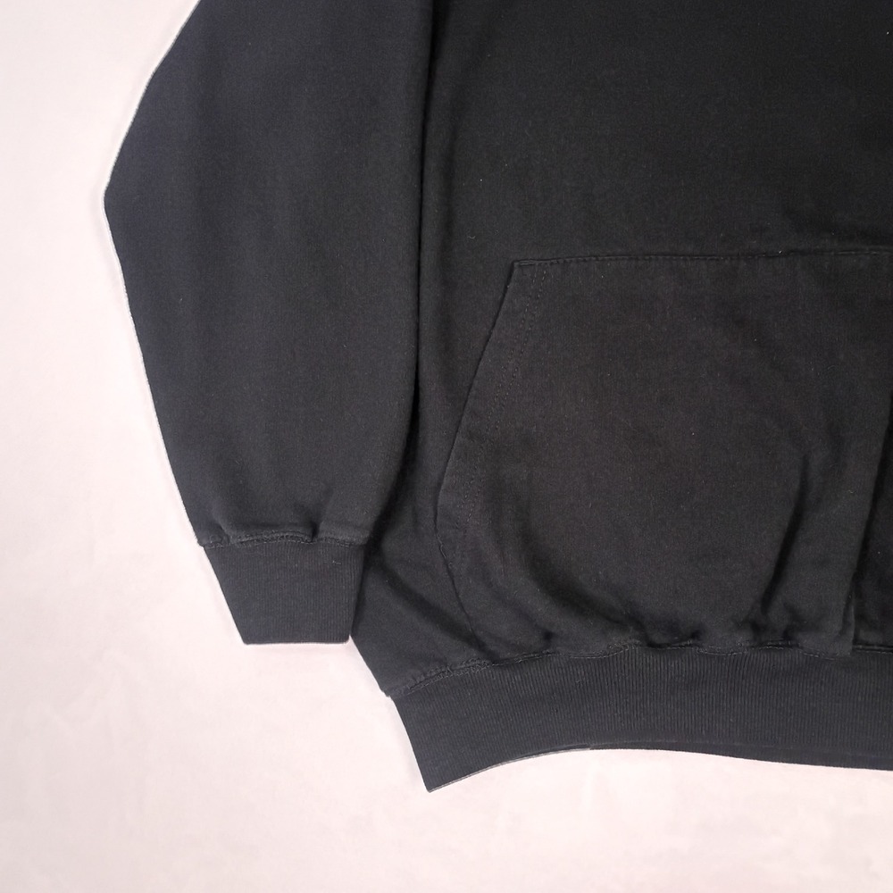 Champion Mens 2XL Black Script Logo Pullover Hoodie Fleece Sweatshirt - Picture 10 of 11